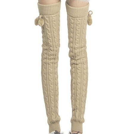 UPAIRC Women Cable Knitted Leg Warmers Crochet Stocking Winter Over The Knee Long Socks
UPAIRC Women Cable Knitted Leg Warmers Crochet Stocking Winter Over The Knee Long Socks