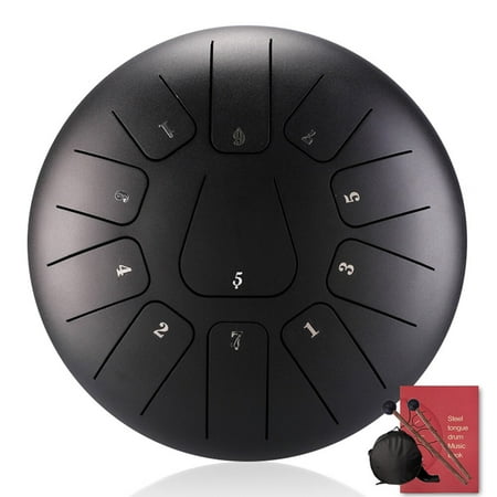 Steel Tongue Drum 11 Tone 8 Inch Handmade Wear-resistant Drum with Silicone Foot Pads
Steel Tongue Drum 11 Tone 8 Inch Handmade Wear-resistant Drum with Silicone Foot Pads
