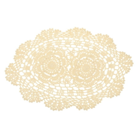 Decorative Crochet Placemat Cotton Lace Table Mat Dinning Table Ornament
