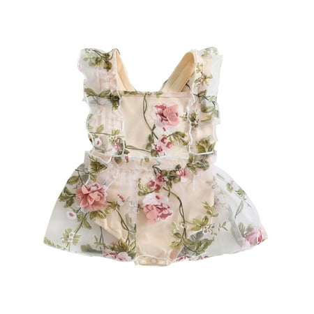 jaweiwi Baby Toddler Girls Romper Dresses 0 3M 6M 12M 18M 24M Fly Sleeve Flower Tulle Patchwork Summer A-line Dress for Daily Party
jaweiwi Baby Toddler Girls Romper Dresses 0 3M 6M 12M 18M 24M Fly Sleeve Flower Tulle Patchwork Summer A-line Dress for Daily Party