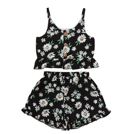 Fesfesfes Baby Girl Clothes Daisy Print Sleeveless Top Vest Shorts Summer Kids Clothing
Fesfesfes Baby Girl Clothes Daisy Print Sleeveless Top Vest Shorts Summer Kids Clothing