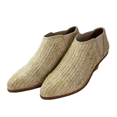 MATT BERNSON Women s Honey Raffia Marlow Booties White 6