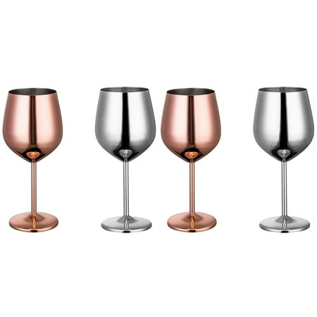 304 Stainless Steel Wine Glass Goblets Champagne Goblet Cocktail Glasses Whiskey Cup Silver Gold 4 Pack
304 Stainless Steel Wine Glass Goblets Champagne Goblet Cocktail Glasses Whiskey Cup Silver Gold 4 Pack