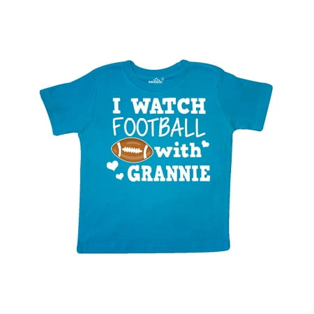 Inktastic I Watch Football with My Grannie Gift Toddler Boy Girl T-Shirt