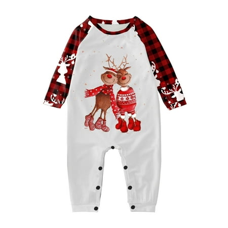 Christmas Loungewear Long Sleeve Set Baby Kids Adult Loungewear Christmas Pajamas Set
