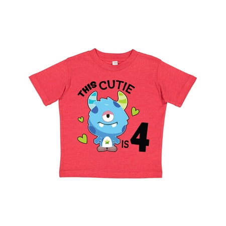 Inktastic This Cutie is 4 with Cute Blue Monster and Hearts Gift Toddler Boy Girl T-Shirt
Inktastic This Cutie is 4 with Cute Blue Monster and Hearts Gift Toddler Boy Girl T-Shirt