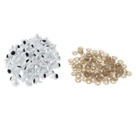 100 Pieces Plastic Safety Doll Eyes Screw Eyes with washers for DIY Bear Doll Puppet Plush Animal Felting Toy Craft Making 12mm
100 Pieces Plastic Safety Doll Eyes Screw Eyes with washers for DIY Bear Doll Puppet Plush Animal Felting Toy Craft Making 12mm