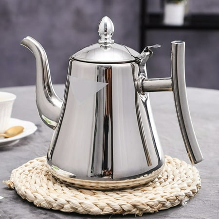 Meizhencang Tea Kettle Food Grade Rust-proof Stainless Steel Multifunctional Coffee Teapot with Tea Strainer Mesh for Home