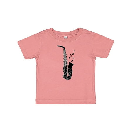 Inktastic Saxophone Musician Band Gift Idea Gift Baby Boy or Baby Girl T-Shirt