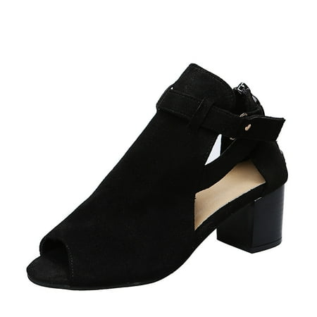 Hvyesh Open Toe Women Platform High Heel Shoes Bows Strappy Sandals