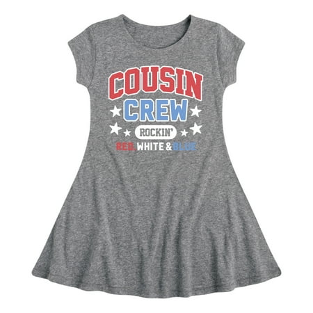 Instant Message - Cousin Crew Red White Blue - Toddler & Youth Girls Fit & Flare Dress
Instant Message - Cousin Crew Red White Blue - Toddler & Youth Girls Fit & Flare Dress