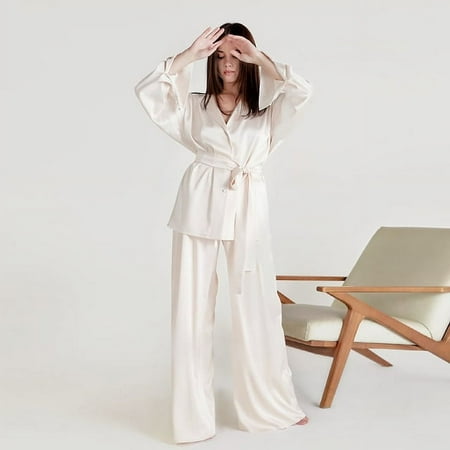 DanceeMangoo Lace Up Full Sleeves Sleepwear Women Pajamas Sets Womens Outfits Wide Leg Pants Trouser Suits Homewear Winter Fashion
DanceeMangoo Lace Up Full Sleeves Sleepwear Women Pajamas Sets Womens Outfits Wide Leg Pants Trouser Suits Homewear Winter Fashion