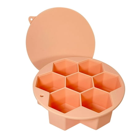 Silicone Ice Cube Stencils 6 Grids with Lids Reusable BPA-Free for Family Party