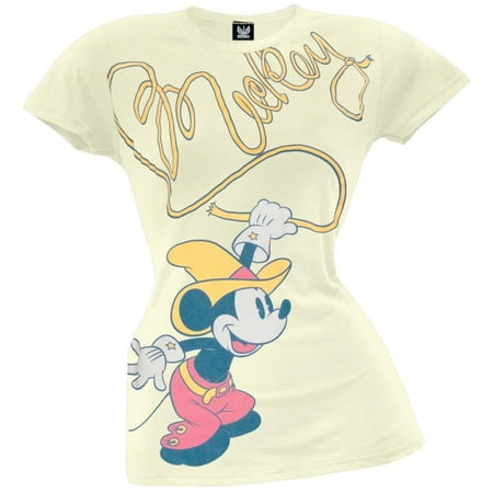 Mickey Mouse - With Whip Juniors T-Shirt