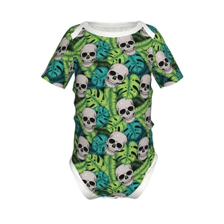 Gaeub Skull and Palm Leaves Print Infant Climbing Onesie Toddler Outfit Newborn Baby Bodysuit Baby Boy Girl Clothes -6 Months
Gaeub Skull and Palm Leaves Print Infant Climbing Onesie Toddler Outfit Newborn Baby Bodysuit Baby Boy Girl Clothes -6 Months