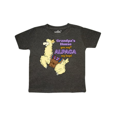 Inktastic Cute Jumping Alpaca-Grandpa s House You Say ALPACA my bags! Gift Toddler Boy or Toddler Girl T-Shirt
Inktastic Cute Jumping Alpaca-Grandpa s House You Say ALPACA my bags! Gift Toddler Boy or Toddler Girl T-Shirt