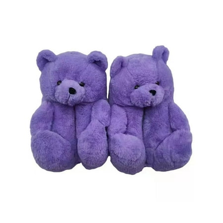 SIMANLAN Red Teddy Bear Slippers Women Kids Slippers Slip On Warm Slippers Non Slip Purple 5.5-8
SIMANLAN Red Teddy Bear Slippers Women Kids Slippers Slip On Warm Slippers Non Slip Purple 5.5-8