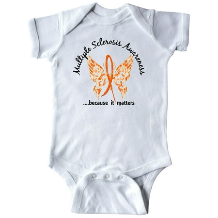Inktastic Multiple Sclerosis Butterfly 6.1 Gift Baby Boy Bodysuit