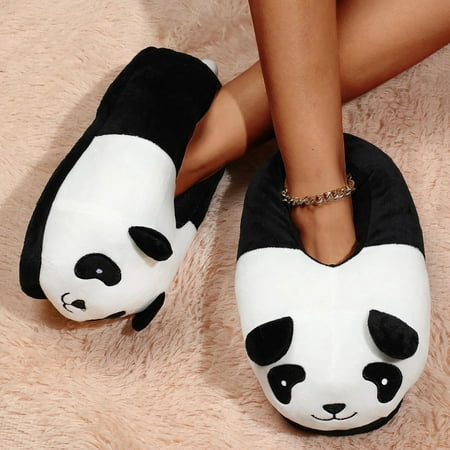 Slippers For Women Cartoon Panda Design Novelty Slippers For Women And Men Warm Cotton Soft Plush Home Slippers Indoor Womens Slippers 
Slippers For Women Cartoon Panda Design Novelty Slippers For Women And Men Warm Cotton Soft Plush Home Slippers Indoor Womens Slippers