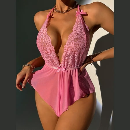 PEASKJP Fruit Of The Loom Womens Underwear Three Seductive Point Women Conjoined Underwear Lace Appeal Shapewear Bodysuit Pink L
PEASKJP Fruit Of The Loom Womens Underwear Three Seductive Point Women Conjoined Underwear Lace Appeal Shapewear Bodysuit Pink L