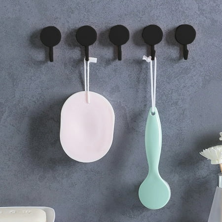 PWPSG 5-Pack Adhesive Wall Hooks for Bathroom and Kitchen No-Drill Damage-Free Hanging Solution for Home Strong Adhesive Hooks with 360 Rotation for Towels Black
PWPSG 5-Pack Adhesive Wall Hooks for Bathroom and Kitchen No-Drill Damage-Free Hanging Solution for Home Strong Adhesive Hooks with 360 Rotation for Towels Black