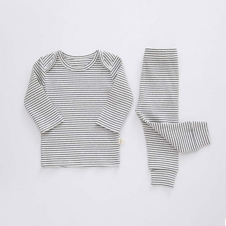 GYRATEDREAM 6M-3T Infant Toddler Kids Organic Cotton Knit Pajamas Set Long Sleeve Tops Pants Striped 2PCS Baby Sleepwear
GYRATEDREAM 6M-3T Infant Toddler Kids Organic Cotton Knit Pajamas Set Long Sleeve Tops Pants Striped 2PCS Baby Sleepwear