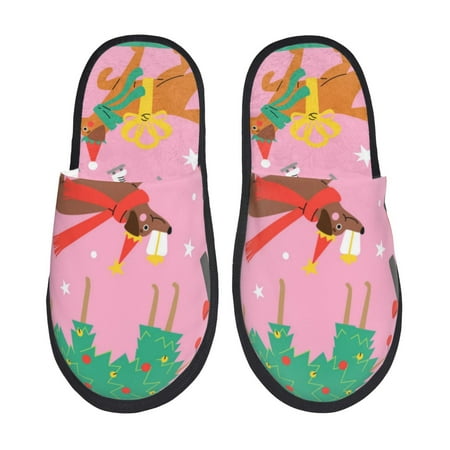 Silkie Different Dogs Christmas Slippers for women and Men House Shoes for Unisex Indoor House Shoes-Medium
Silkie Different Dogs Christmas Slippers for women and Men House Shoes for Unisex Indoor House Shoes-Medium