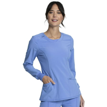 Cherokee Infinity Women s Scrubs Top Long Sleeve V-Neck CK781A
