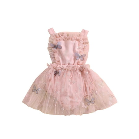 Infant Baby Girls Rompers Dress Dot Butterfly Sleeveless Straps Backless Tulle Skirt Hem Bodysuits Summer Clothes
Infant Baby Girls Rompers Dress Dot Butterfly Sleeveless Straps Backless Tulle Skirt Hem Bodysuits Summer Clothes