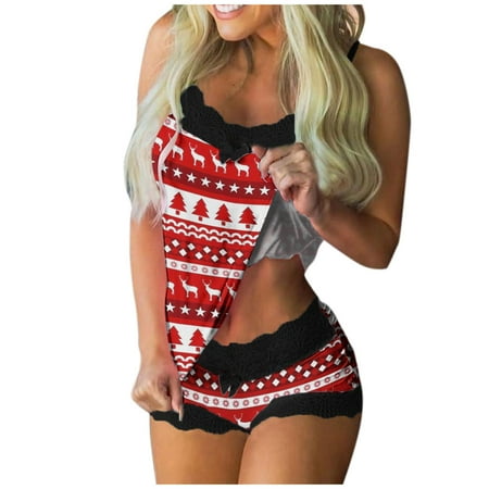 Two Piece Outfits for Women Pants Set Women Insulated Bib Overalls Women Christmas Print Pajamas Suit Lace Sleeveless Cami Shorts Lingerie Sleepwear Set Christmas Two-piece Ladies Trousers
Two Piece Outfits for Women Pants Set Women Insulated Bib Overalls Women Christmas Print Pajamas Suit Lace Sleeveless Cami Shorts Lingerie Sleepwear Set Christmas Two-piece Ladies Trousers