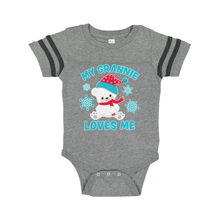 Inktastic Polar Bear My Grannie Loves Me in Santa Hat with Snowflakes Gift Baby Boy or Baby Girl Bodysuit
Inktastic Polar Bear My Grannie Loves Me in Santa Hat with Snowflakes Gift Baby Boy or Baby Girl Bodysuit