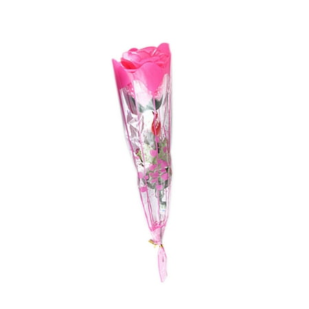 WANYNG 1pc LED Flashing Romantic Rose Flower Night Light Gifts