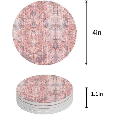 ZHANZZK Vintage Vintage Traditional Style Pattern Set of 4 Round Coaster for Drinks Absorbent Ceramic Stone Coasters Cup Mat with Cork Base for Home Kitchen Room Coffee Table Bar Decor
ZHANZZK Vintage Vintage Traditional Style Pattern Set of 4 Round Coaster for Drinks Absorbent Ceramic Stone Coasters Cup Mat with Cork Base for Home Kitchen Room Coffee Table Bar Decor