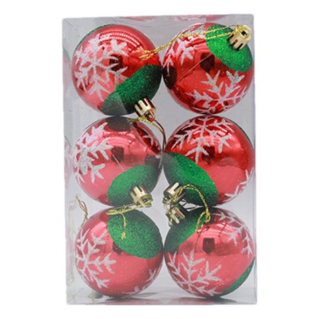 Christmas Ball Ornaments | Painted Hanging Ball Pendants Set of 6 | Decorative Christmas Balls for Christmas Tree Holiday Wreath Garland Decor
Christmas Ball Ornaments | Painted Hanging Ball Pendants Set of 6 | Decorative Christmas Balls for Christmas Tree Holiday Wreath Garland Decor