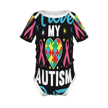 Adobk I Love My Autism Print Baby Climbing Clothes Jumpsuit Rompers Classic Rompers Child Short sleeve Bodysuits-2 Years
Adobk I Love My Autism Print Baby Climbing Clothes Jumpsuit Rompers Classic Rompers Child Short sleeve Bodysuits-2 Years