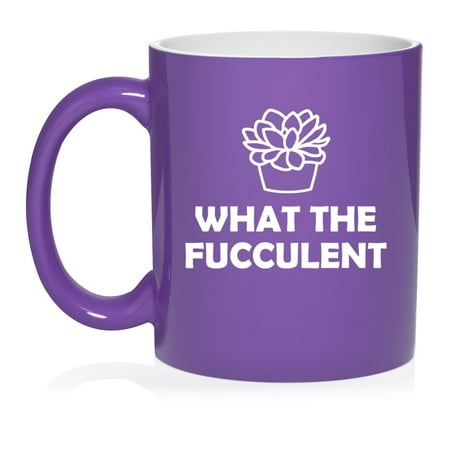 What The Fucculent Funny Succulent Plant Ceramic Coffee Mug Tea Cup Gift (11oz Purple)
What The Fucculent Funny Succulent Plant Ceramic Coffee Mug Tea Cup Gift (11oz Purple)