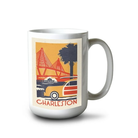 15 fl oz Ceramic Mug South Carolina Ravenel Bridge Woodblock Dishwasher & Microwave Safe
15 fl oz Ceramic Mug South Carolina Ravenel Bridge Woodblock Dishwasher & Microwave Safe