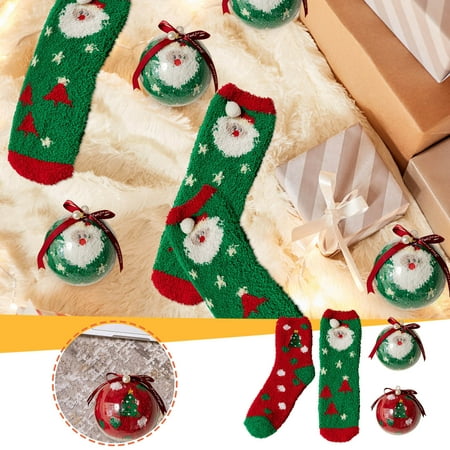 Christmas Ball Coral Fleece Socks Gift Box Christmas Gift Thickened Cartoon Sleep Socks
Christmas Ball Coral Fleece Socks Gift Box Christmas Gift Thickened Cartoon Sleep Socks