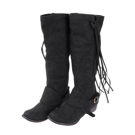 NICEXMAS Black Women Fashion Knee High Boots Lady Chunky Heel High Shoes Lady Tassel Boots for Autumn Winter - Size 37
NICEXMAS Black Women Fashion Knee High Boots Lady Chunky Heel High Shoes Lady Tassel Boots for Autumn Winter - Size 37