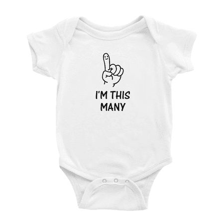 I m This Many 1 First Birthday One Year Old Cute Baby Clothes Bodysuits Boy Girl Unisex
I m This Many 1 First Birthday One Year Old Cute Baby Clothes Bodysuits Boy Girl Unisex