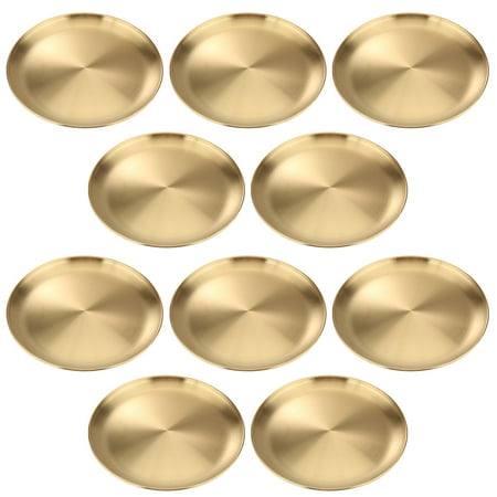 TOYMYTOY 10pcs Stainless Steel Plate Restaurant Anti-rust Dessert Plate Multi-purpose Food Tray
TOYMYTOY 10pcs Stainless Steel Plate Restaurant Anti-rust Dessert Plate Multi-purpose Food Tray