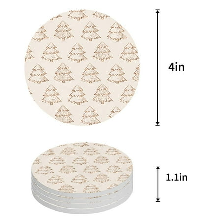 KXMDXA Christmas Reindeer Set of 4 Round Coaster for Drinks Absorbent Ceramic Stone Coasters Cup Mat with Cork Base for Home Kitchen Room Coffee Table Bar Decor
KXMDXA Christmas Reindeer Set of 4 Round Coaster for Drinks Absorbent Ceramic Stone Coasters Cup Mat with Cork Base for Home Kitchen Room Coffee Table Bar Decor