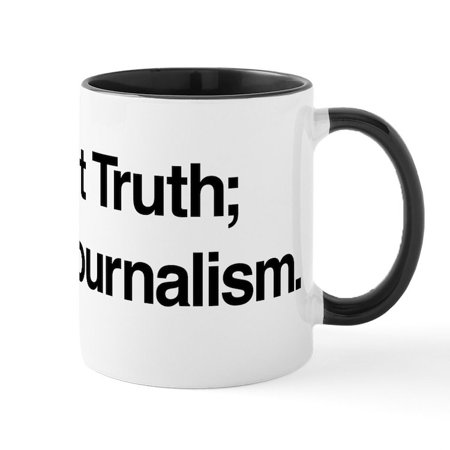 CafePress - Support Journalism Mugs - 11 oz Ceramic Mug - Novelty Coffee Tea Cup