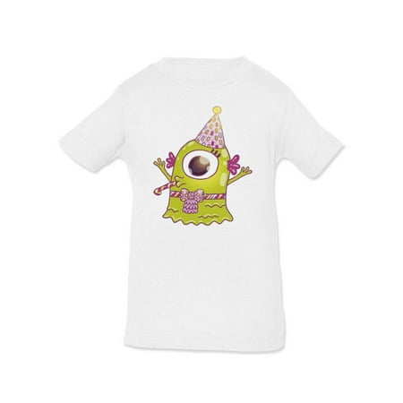 Happy Birthday Cute Monster T-Shirt Infant -Image by Shutterstock 6 Months