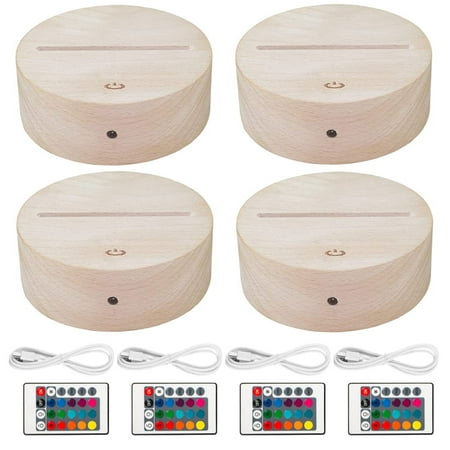 Chamat 4Pcs 3D Night LED Light Lamp Base Kit Adjustable 16 Colors 4 Modes for Child Room Bar Hexagon Style with Remote Controls
Chamat 4Pcs 3D Night LED Light Lamp Base Kit Adjustable 16 Colors 4 Modes for Child Room Bar Hexagon Style with Remote Controls