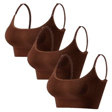 Xmarks Mini Camisole Bra Wireless Padded Bra with Adjustable Straps for Women Girls 3 Pack Coffee
Xmarks Mini Camisole Bra Wireless Padded Bra with Adjustable Straps for Women Girls 3 Pack Coffee