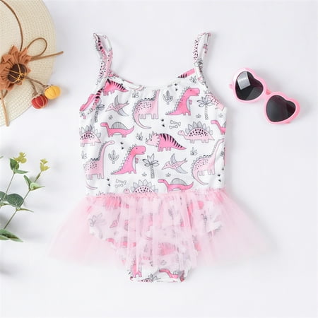 Gubotare Toddler Girls Sleeveless Dinosaur Prints Beach Bathing Suit Girls Swimwear Swimsuit Cow Print Suit Pink 18-24 Months
Gubotare Toddler Girls Sleeveless Dinosaur Prints Beach Bathing Suit Girls Swimwear Swimsuit Cow Print Suit Pink 18-24 Months