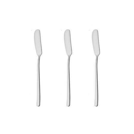 

3Pcs Tableware Jam Spreaders Cutlery Tool Stainless Steel Toast Bread Knives Cheese Spreaders Butter Spatula Butter Knives SILVER