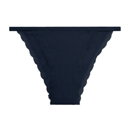 HEVIRGO Low Rise Ribbed Seamless Solid Color Women Briefs Sexy Lace Trim Ultra-thin Underpants
HEVIRGO Low Rise Ribbed Seamless Solid Color Women Briefs Sexy Lace Trim Ultra-thin Underpants
