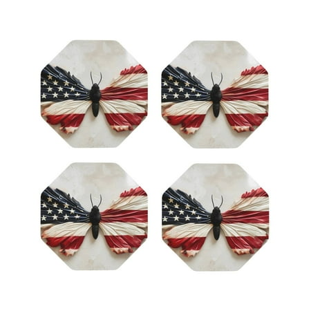 Honeii American Flag Butterfly Wall Print Leather Coaster Set of 4 Ideal for Safeguarding Your Furniture from Drinks Spills and Effortless Cleanup-Octagon
Honeii American Flag Butterfly Wall Print Leather Coaster Set of 4 Ideal for Safeguarding Your Furniture from Drinks Spills and Effortless Cleanup-Octagon